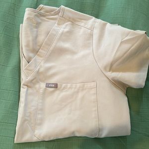 Figs Bone Catarina Scrub Top